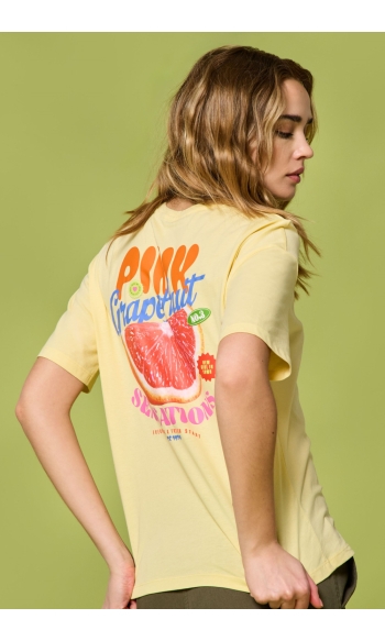 ONLBOLETTE LIFE S/S TOP BOX CC JRS 15367075 SUNLIGHT/PINK