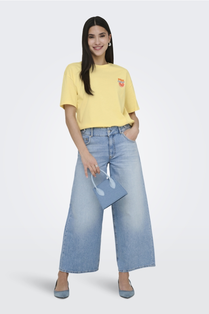 Only gele dames t-shirt | Model