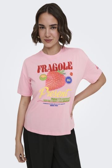 Only onlbolette life s/s top box cc jrs Roze