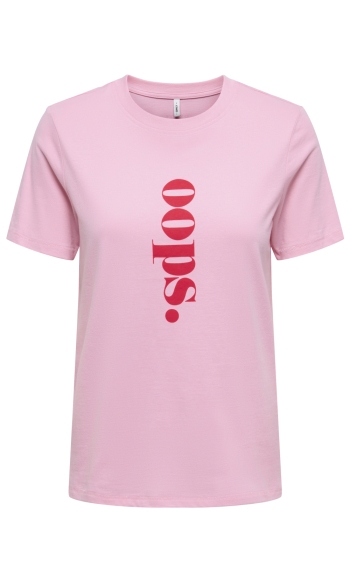 ONLCELINA LIFE REG S/S TOP BOX CC J 15367073 ROMANCE ROSE/OOPS