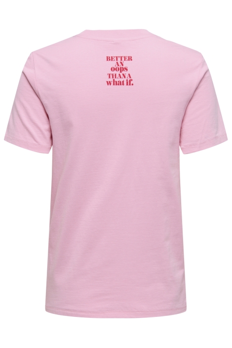 Only roze dames t-shirt | Achteraanzicht