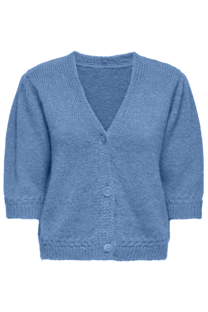 Only blauwe dames vest | Vooraanzicht