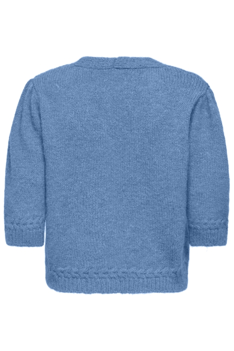 Only blauwe dames vest | Achteraanzicht