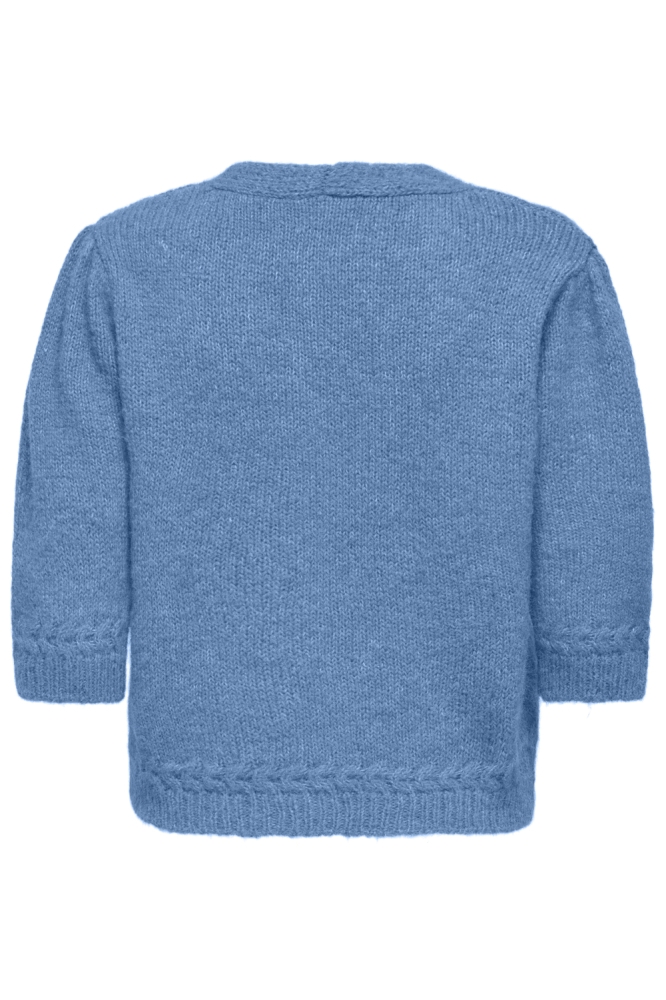 Only blauwe dames vest | Achteraanzicht