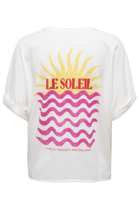 Only witte dames t-shirt | Achteraanzicht