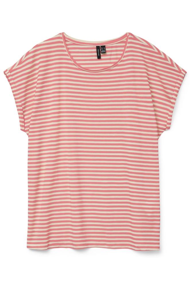 Vero Moda roze dames t-shirt | Vooraanzicht