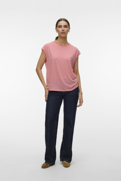 Vero Moda roze dames t-shirt | Model
