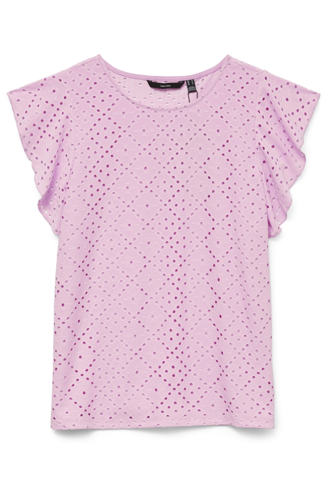 Vero Moda roze dames t-shirt | Vooraanzicht