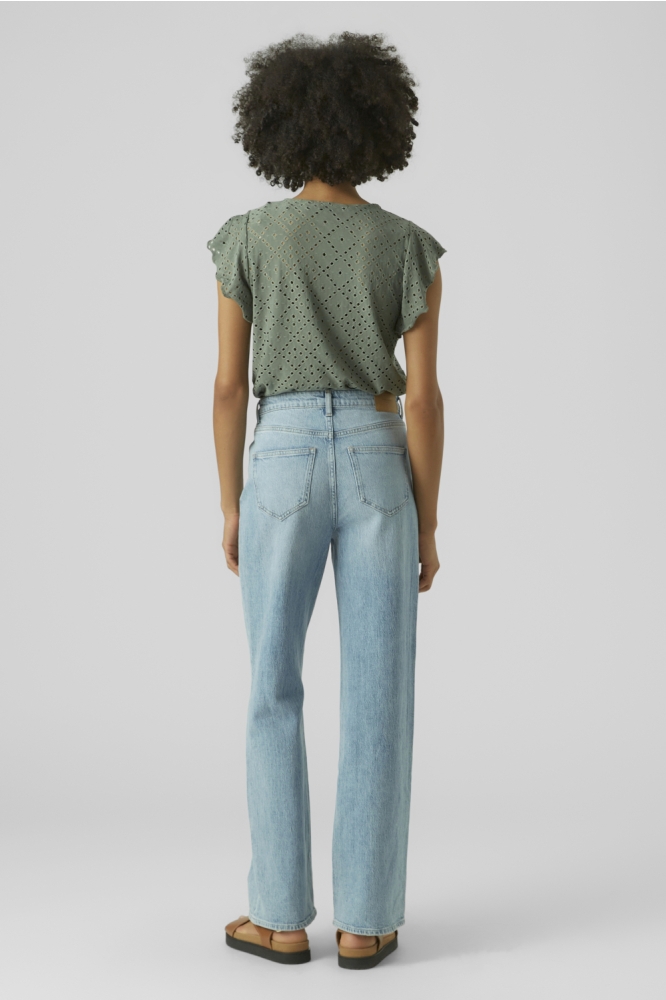 Vero Moda groene dames t-shirt | Model