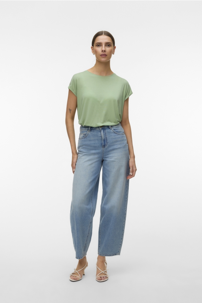 Vero Moda groene dames t-shirt | Model