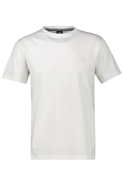 Lerros witte heren t-shirt | Vooraanzicht