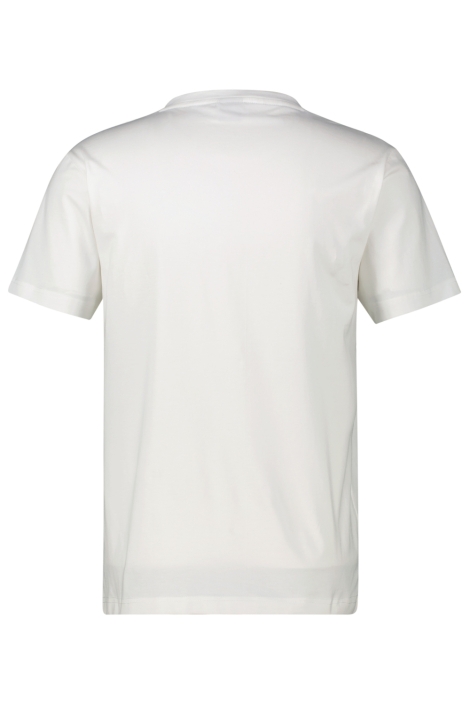Lerros witte heren t-shirt | Achteraanzicht