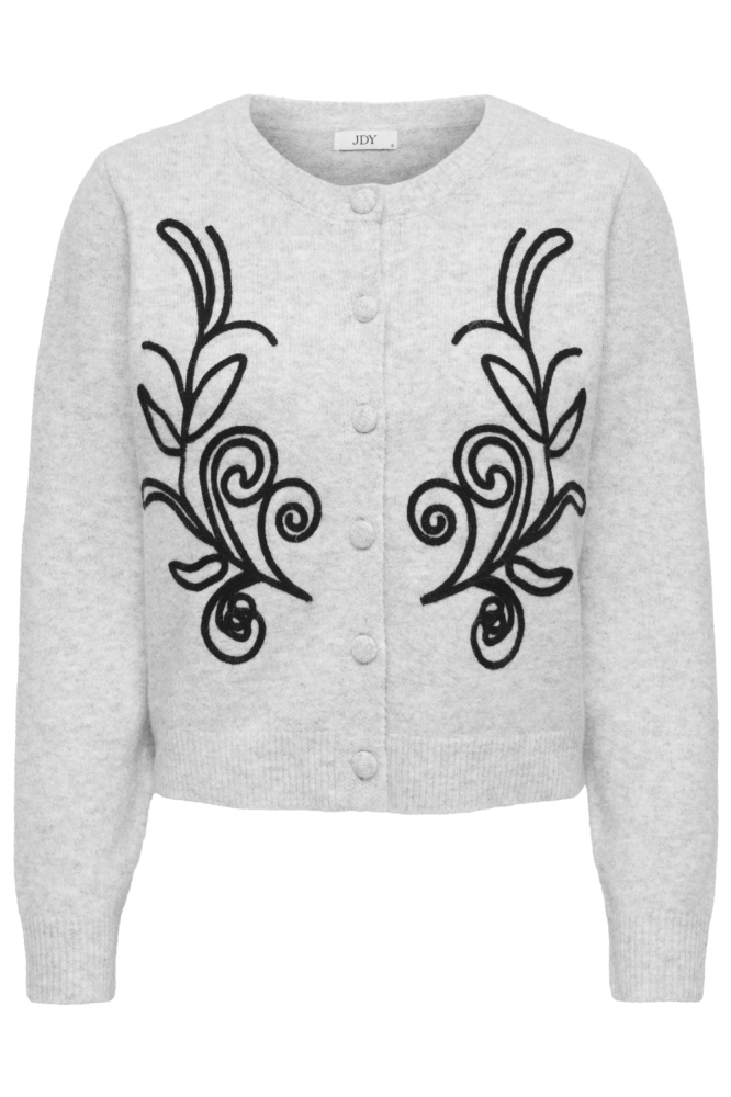 Jacqueline de Yong grijze dames vest | Vooraanzicht