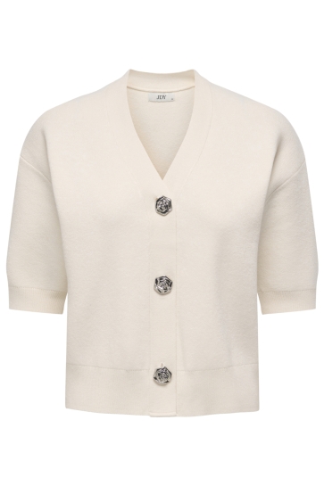 Jacqueline de Yong jdyprime life 2/4 v-neck cardigan k Beige