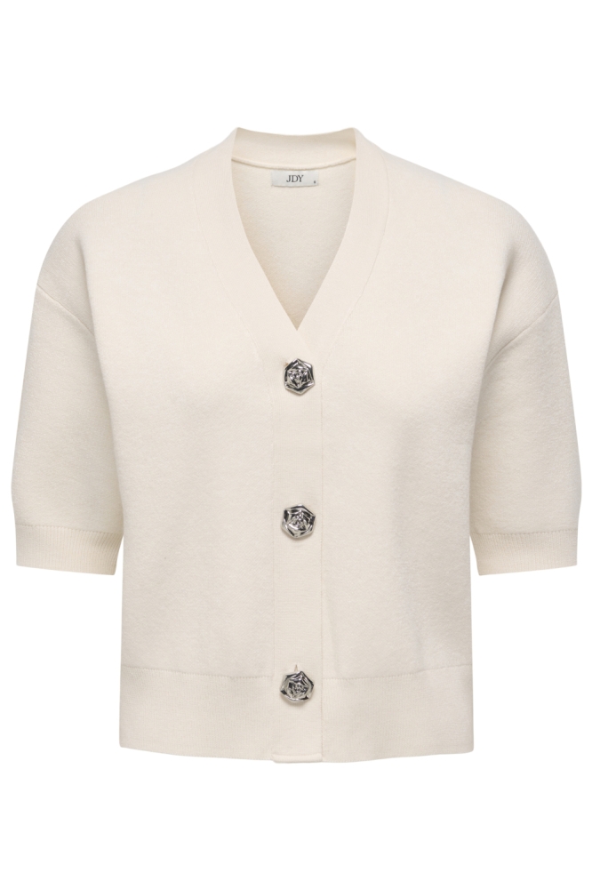Jacqueline de Yong beige dames vest | Vooraanzicht