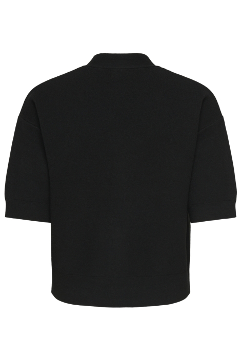 Jacqueline de Yong zwarte dames vest | Achteraanzicht