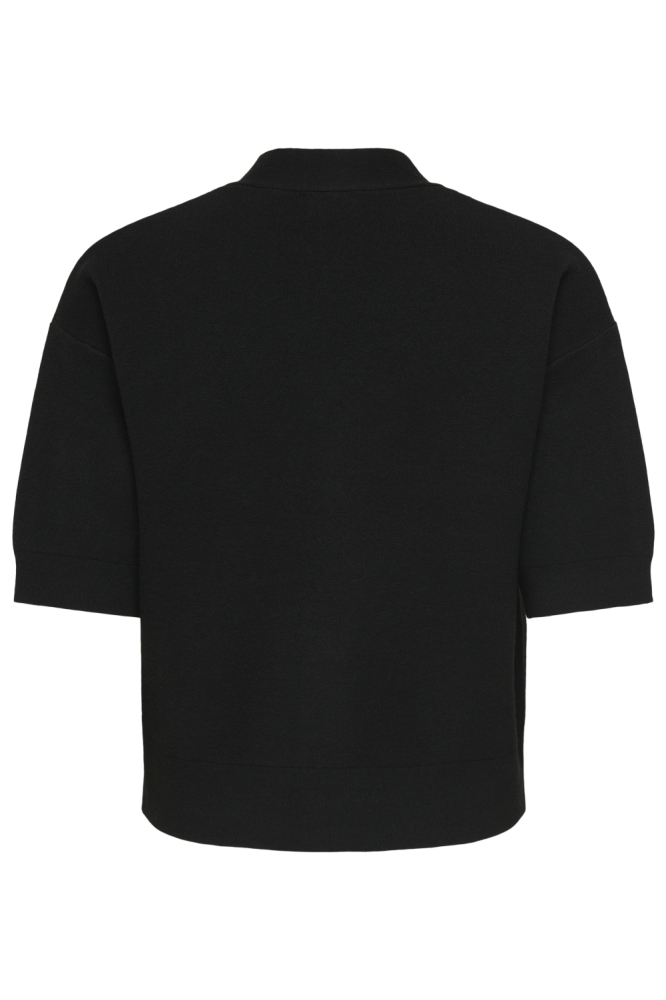 Jacqueline de Yong zwarte dames vest | Achteraanzicht