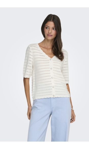 JDYTANJA 2/4 V-NECK CARDIGAN KNT 15366211 Cloud Dancer