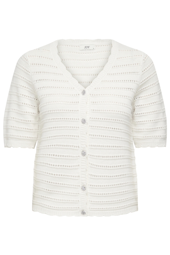 Jacqueline de Yong witte dames vest | Vooraanzicht