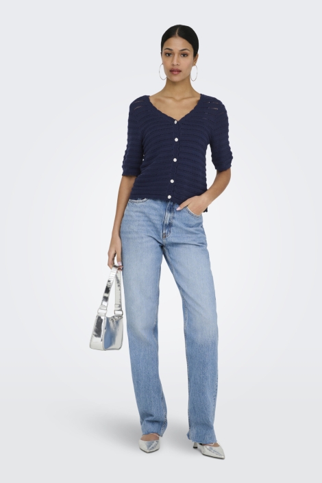 Jacqueline de Yong blauwe dames vest | Model