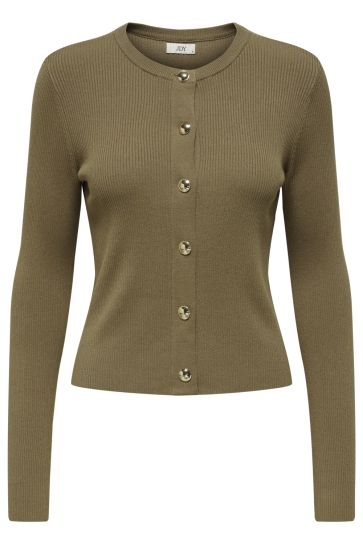 Jacqueline de Yong jdygaby l/s o-neck cardigan knt Groen