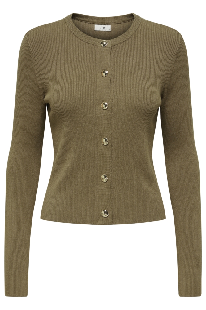 Jacqueline de Yong groene dames vest | Vooraanzicht