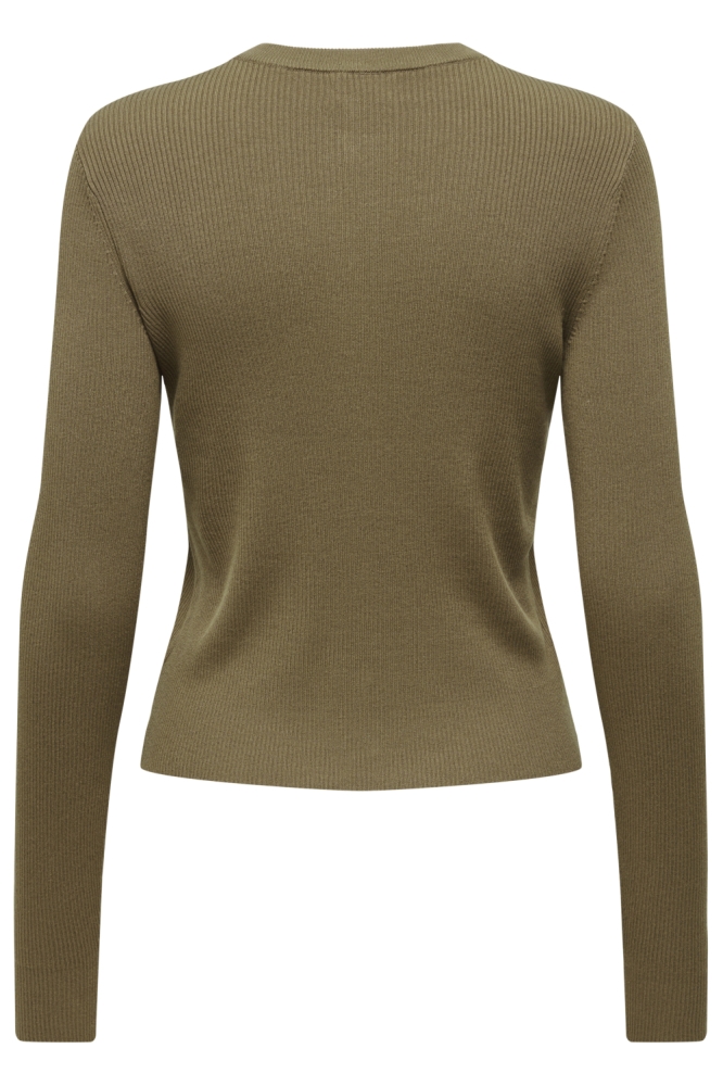 Jacqueline de Yong groene dames vest | Achteraanzicht