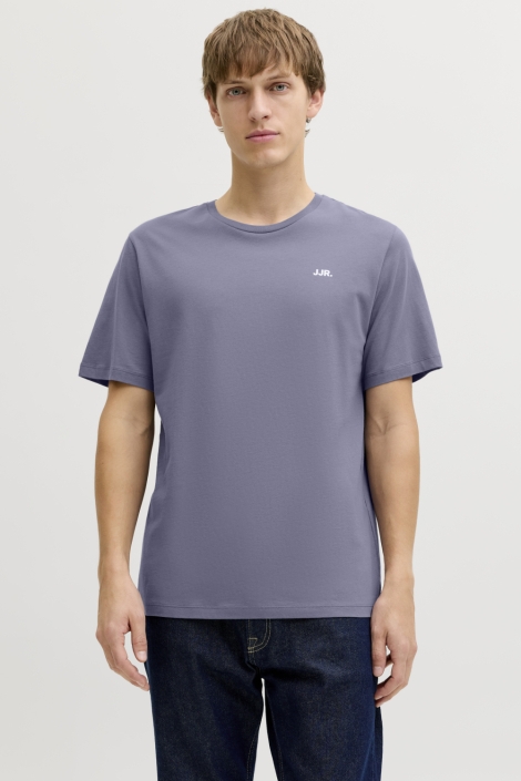 JJ Rebel blauwe heren t-shirt | Model vooraanzicht