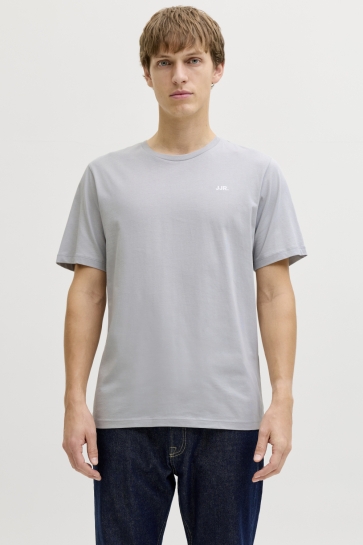 JJ Rebel jrebrebel logo tee ss crew neck noo Grijs