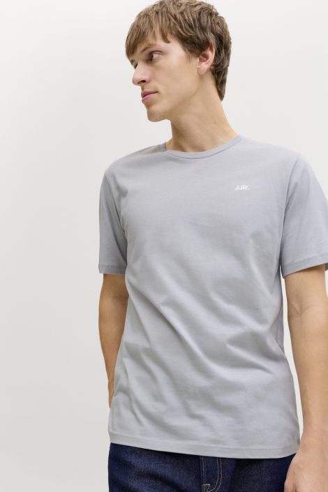 JJ Rebel grijze heren t-shirt | Model vooraanzicht