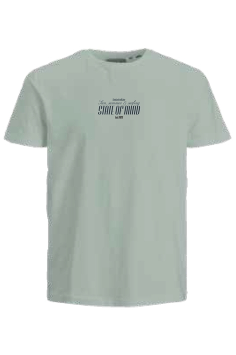 JJ Rebel groene heren t-shirt | Achteraanzicht