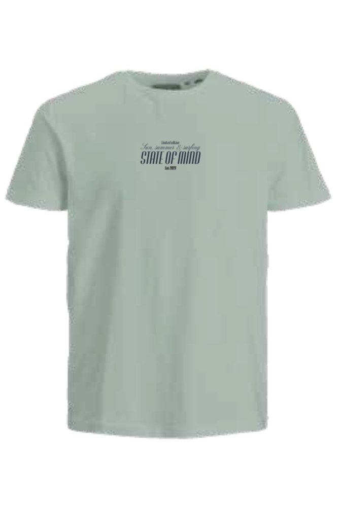 JJ Rebel groene heren t-shirt | Achteraanzicht