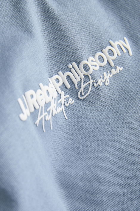 JJ Rebel blauwe heren t-shirt | Kleurstaal