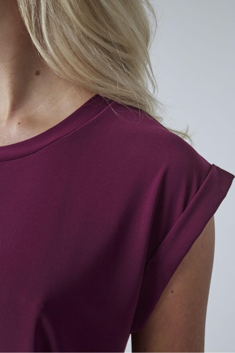 SisterS point bordeaux dames t-shirt | Close up