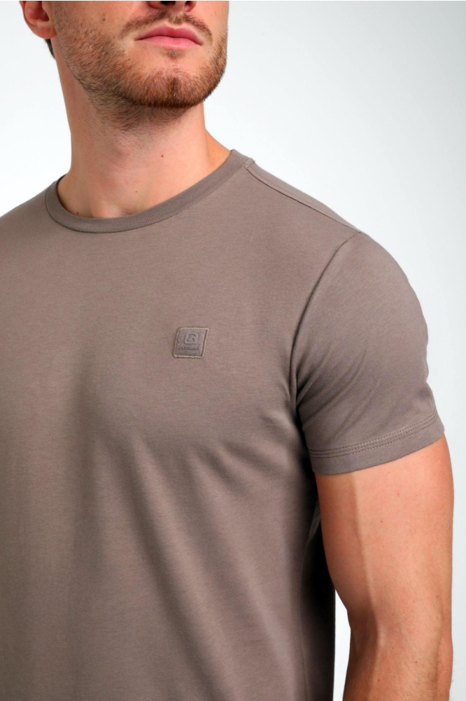 Gabbiano bruine heren t-shirt | Close up