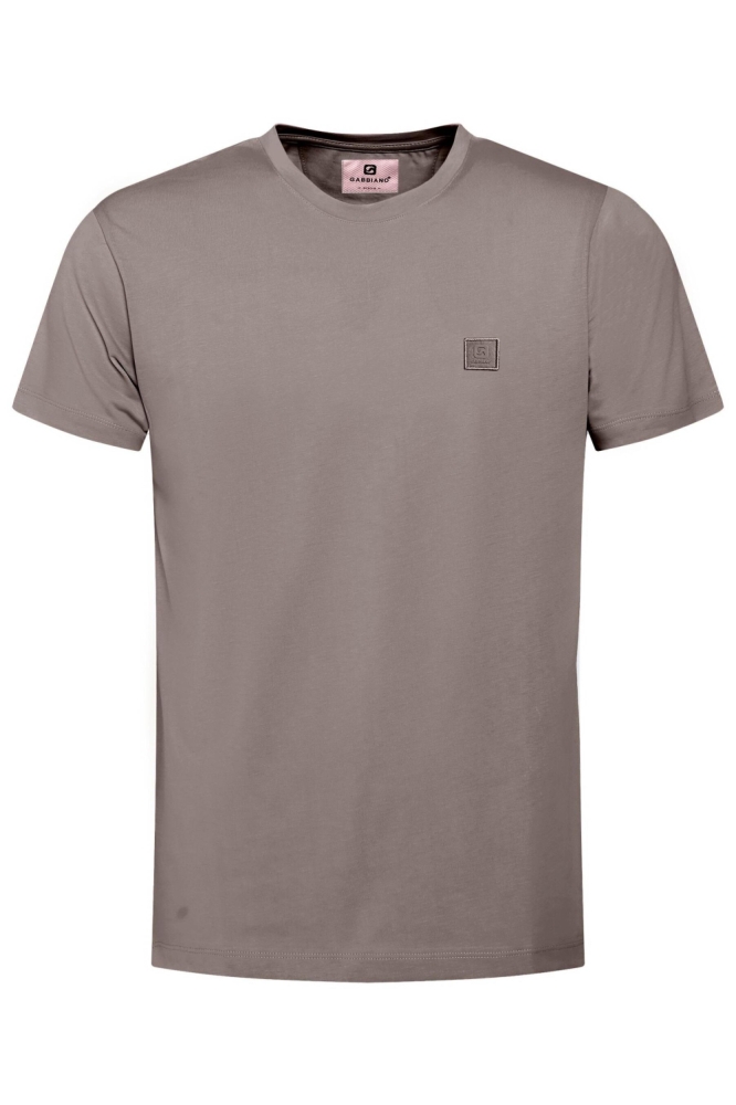Gabbiano bruine heren t-shirt | Vooraanzicht