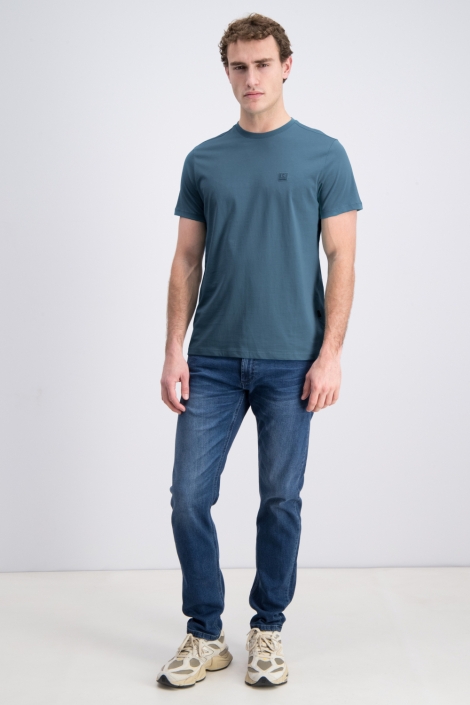 Gabbiano groene heren t-shirt | Model vooraanzicht