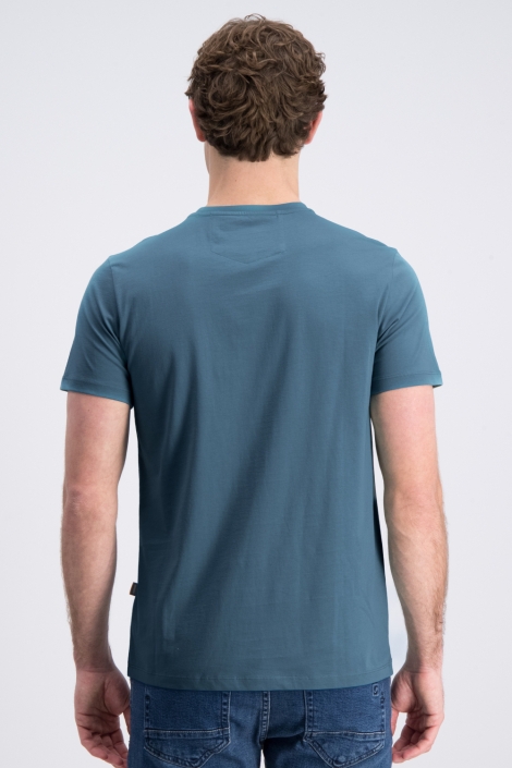 Gabbiano groene heren t-shirt | Model achteraanzicht