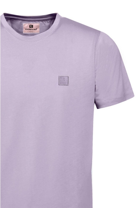 Gabbiano paarse heren t-shirt | Close up