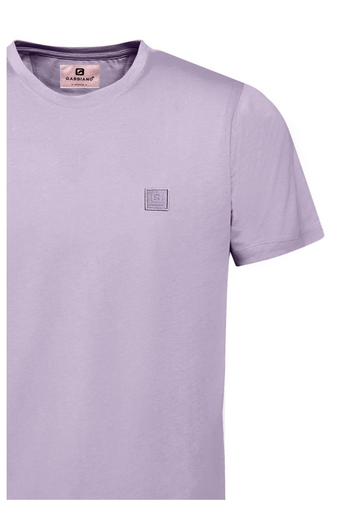 Gabbiano paarse heren t-shirt | Close up