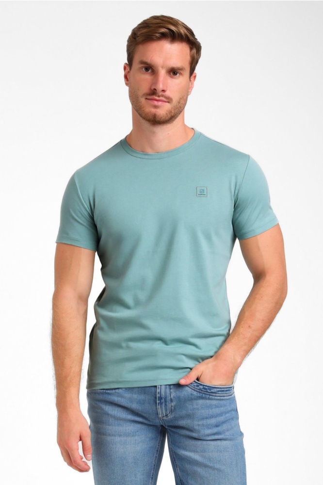 Gabbiano groene heren t-shirt | Model vooraanzicht