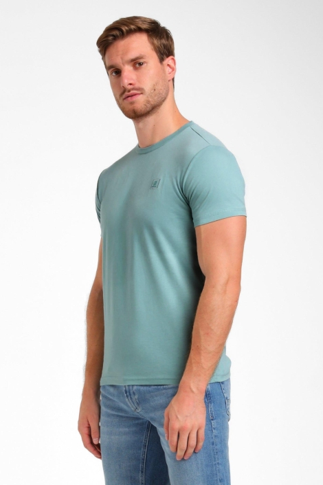 Gabbiano groene heren t-shirt | Model zijaanzicht