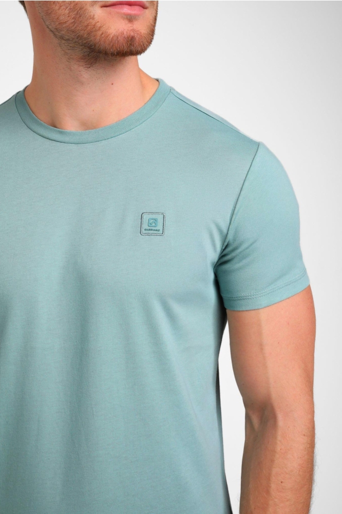 Gabbiano groene heren t-shirt | Close up