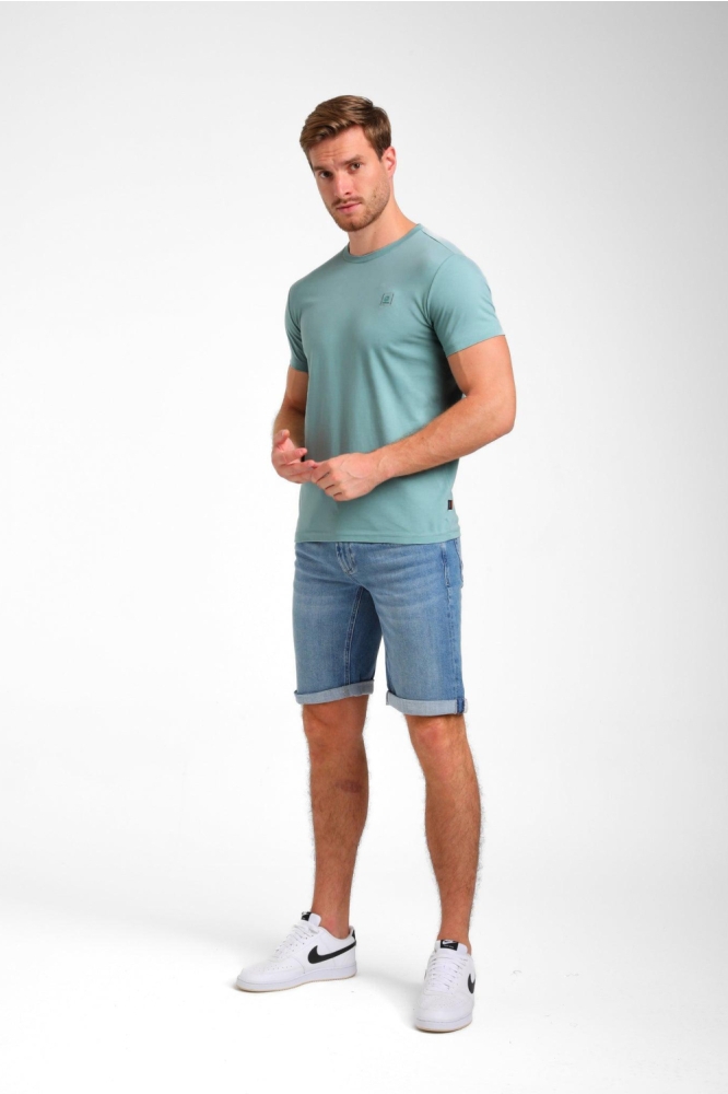 Gabbiano groene heren t-shirt | Model