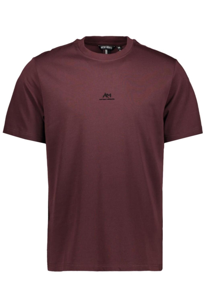 Antony Morato bordeaux heren t-shirt | Vooraanzicht