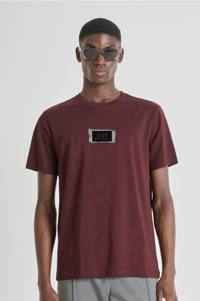 Antony Morato bordeaux heren t-shirt | Model