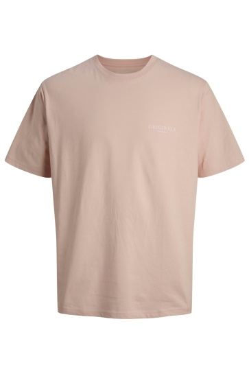 Jack & Jones JORMONTAUK AOP BACK TEE SS CREW NEC 12292148 PEACH MELBA