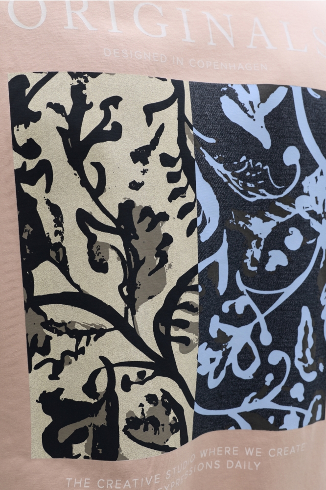 Jack & Jones roze heren t-shirt | Unique Selling Point