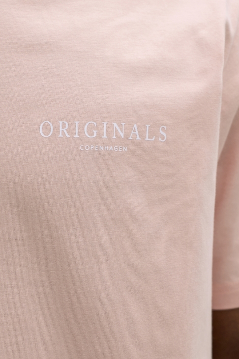 Jack & Jones roze heren t-shirt | Close up