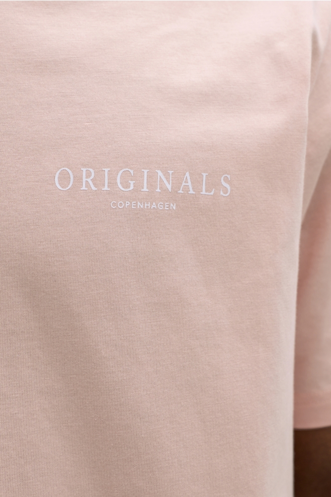 Jack & Jones roze heren t-shirt | Close up